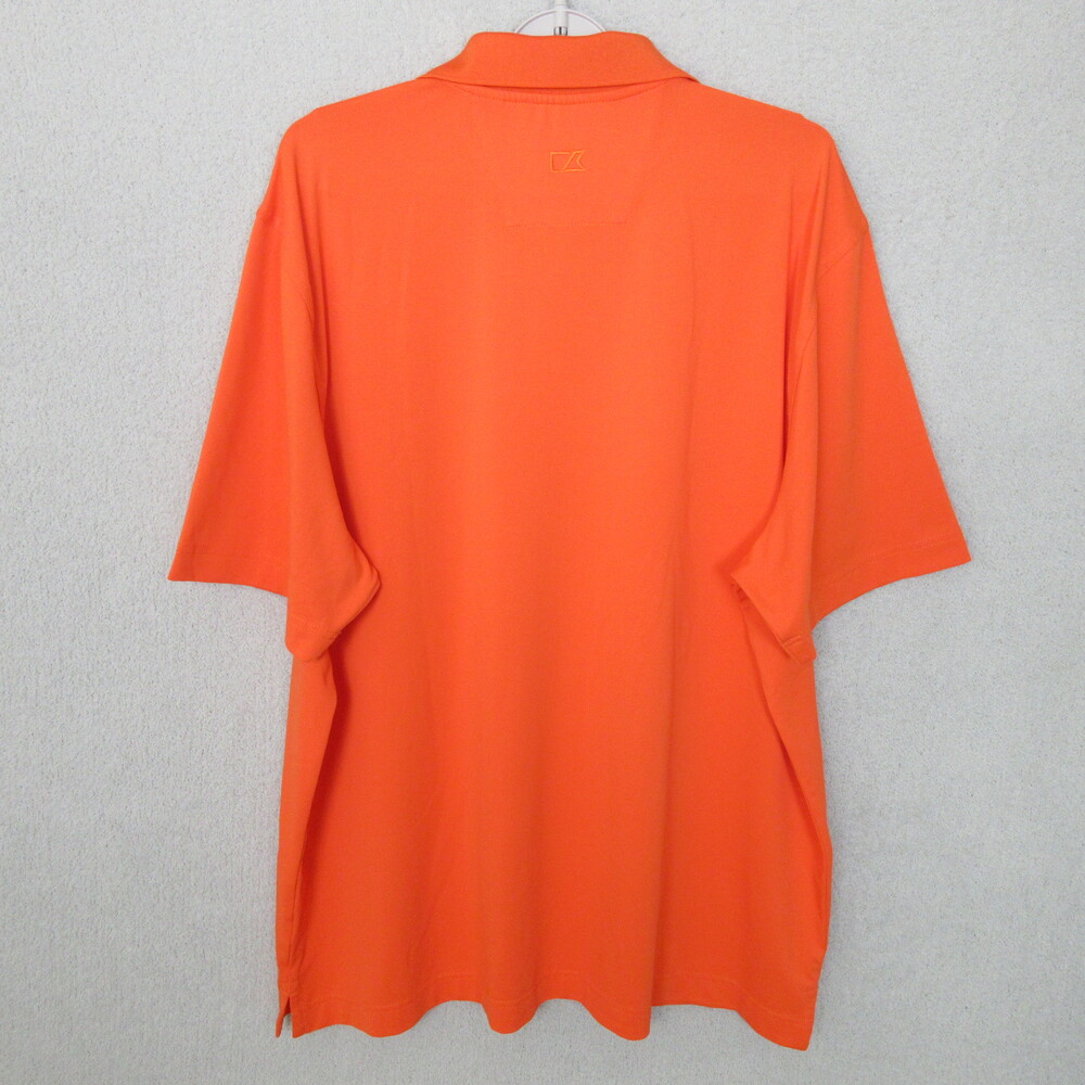 Cutter & Buck Polo Shirt Mens Size XL Orange Auburn Logo Athletic Collegiate - Picture 3 of 9